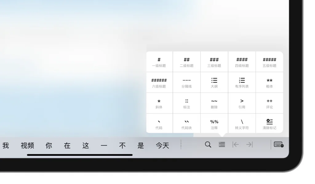 iPad 上的 Markdown 排版